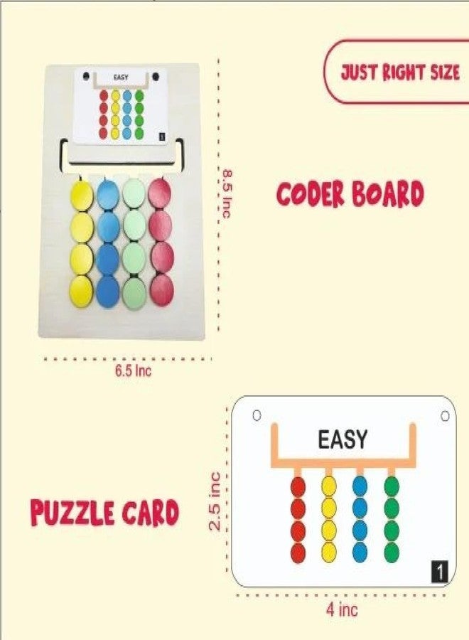 CRIYALE Travel Friendly Kids Montessori Slide Puzzle Game Color Sorting & Pattern Matching Learning Toys for Kids 4-8 Years I Birthday Gift for Unisex Preschool Educational Activity Toy for 4 to 8 - Image 2